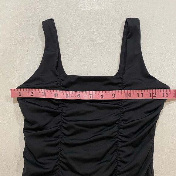 Abercrombie & Fitch Soft Collection Ruched Black Bodysuit Size XS - Picture 4 of 6
